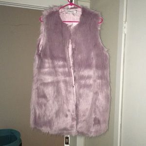 JustFab fur vest- never worn, tags still on